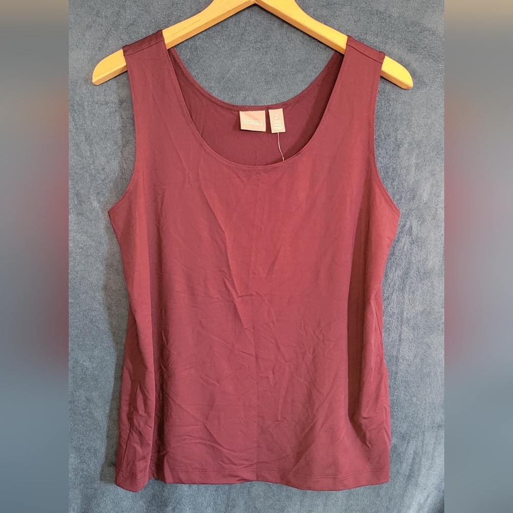 Chico's Rich Burgundy Tank Top